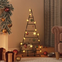  Metal Christmas Tree for Decoration Black 90 cm