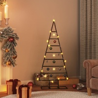  Metal Christmas Tree for Decoration Black 125 cm