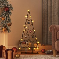  Metal Christmas Tree for Decoration Black 90 cm