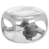  Coffee Table Aluminium 50x50x30 cm Silver