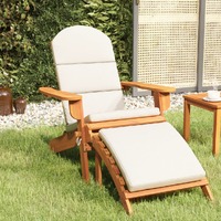  Adirondack Garden Chair with Footrest Solid Wood Acacia