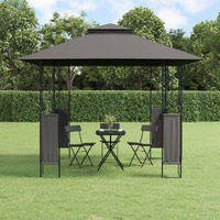  Gazebo with Roof Anthracite 300x300x270 cm Steel