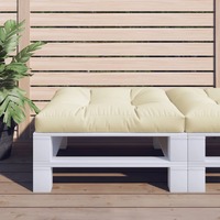  Pallet Cushion Cream 80x80x12 cm Fabric