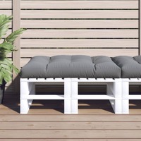  Pallet Cushion Grey 120x80x12 cm Fabric