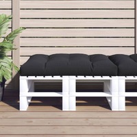  Pallet Cushion Black 120x80x12 cm Fabric