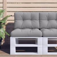  Pallet Cushion Grey 50x40x12 cm Fabric