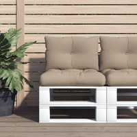  Pallet Cushions 2 pcs Taupe Fabric
