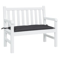  Garden Bench Cushion Black 100x50x7 cm Oxford Fabric