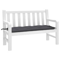  Garden Bench Cushion Anthracite 120x50x7 cm Oxford Fabric