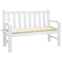  Garden Bench Cushion Cream 120x50x7 cm Oxford Fabric