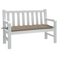  Garden Bench Cushion Taupe 120x50x7 cm Oxford Fabric