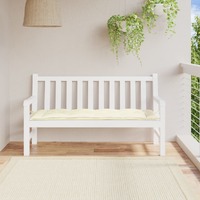  Garden Bench Cushion Cream 150x50x7 cm Oxford Fabric