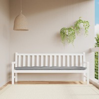 Garden Bench Cushion Grey 200x50x7 cm Oxford Fabric