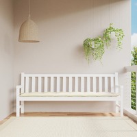  Garden Bench Cushion Cream 200x50x7 cm Oxford Fabric