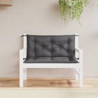  Garden Bench Cushions 2 pcs Anthracite 100x50x7 cm Oxford Fabric