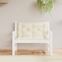  Garden Bench Cushions 2 pcs Cream 100x50x7 cm Oxford Fabric