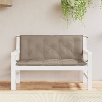  Garden Bench Cushions 2 pcs Taupe 120x50x7 cm Oxford Fabric