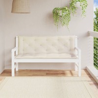  Garden Bench Cushions 2 pcs Cream White 150x50x7 cm Oxford Fabric