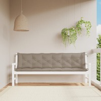  Garden Bench Cushions 2 pcs Taupe 200x50x7 cm Oxford Fabric