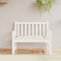  Garden Bench Cushion Cream White 110x50x7 cm Oxford Fabric
