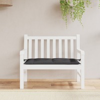  Garden Bench Cushion Black 110x50x7 cm Oxford Fabric