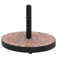  Parasol Base Terracotta Round 12 kg