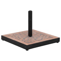  Parasol Base Terracotta Square 12 kg