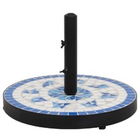  Parasol Base Blue and White Round 12 kg