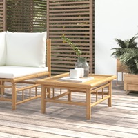  Garden Table 65x55x30 cm Bamboo