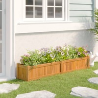  Raised Bed 150x30x25 cm Solid Wood Teak