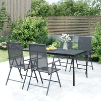  Garden Table Anthracite 165x80x72 cm Steel Mesh
