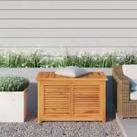  Garden Storage Box with Bag 90x50x58 cm Solid Wood Teak