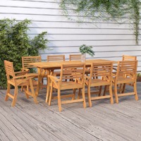  Garden Table 200x90x75 cm Solid Wood Acacia