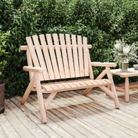 2-Seater Garden Bench 119x85x98 cm Solid Wood Spruce