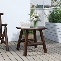  Side Table 49x49x50 cm Solid Wood Spruce