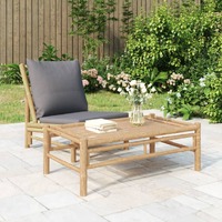  Garden Coffee Table 100x55x33 cm Bamboo
