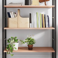  Wall Shelf Light Brown 80x40x2 cm Treated Solid Wood Oak