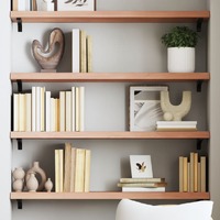  Wall Shelf Light Brown 100x30x(2-4) cm Treated Solid Wood Oak