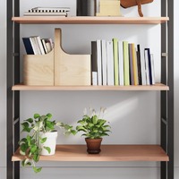  Wall Shelf Light Brown 100x60x2 cm Treated Solid Wood Oak
