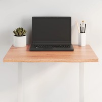 Table Top Light Brown 60x50x2 cm Treated Solid Wood Oak Live Edge