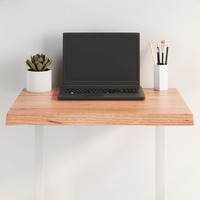  Table Top Light Brown 60x60x(2-4) cm Treated Solid Wood Live Edge