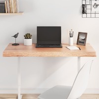  Table Top Light Brown 100x40x(2-6)cm Treated Solid Wood Live Edge