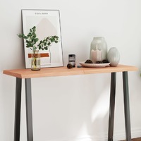  Table Top Light Brown 120x40x(2-4)cm Treated Solid Wood Live Edge