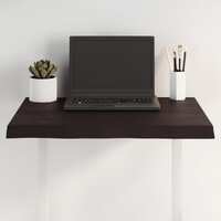  Table Top Dark Brown 60x50x(2-4) cm Treated Solid Wood Live Edge