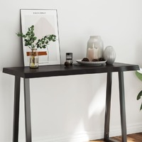  Table Top Dark Brown 120x50x(2-6) cm Treated Solid Wood Live Edge