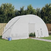  Greenhouse with Steel Frame White 12 m² 6x2x2.85 m
