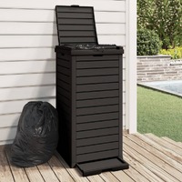  Outdoor Garbage Bin Black 41x41x86 cm Polypropylene