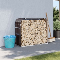  Log Holder Brown 120x45x100 cm Galvanised Steel