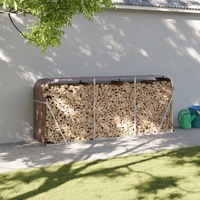  Log Holder Brown 234x45x100 cm Galvanised Steel
