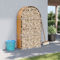  Log Holder Light Brown 120x45x210 cm Galvanised Steel